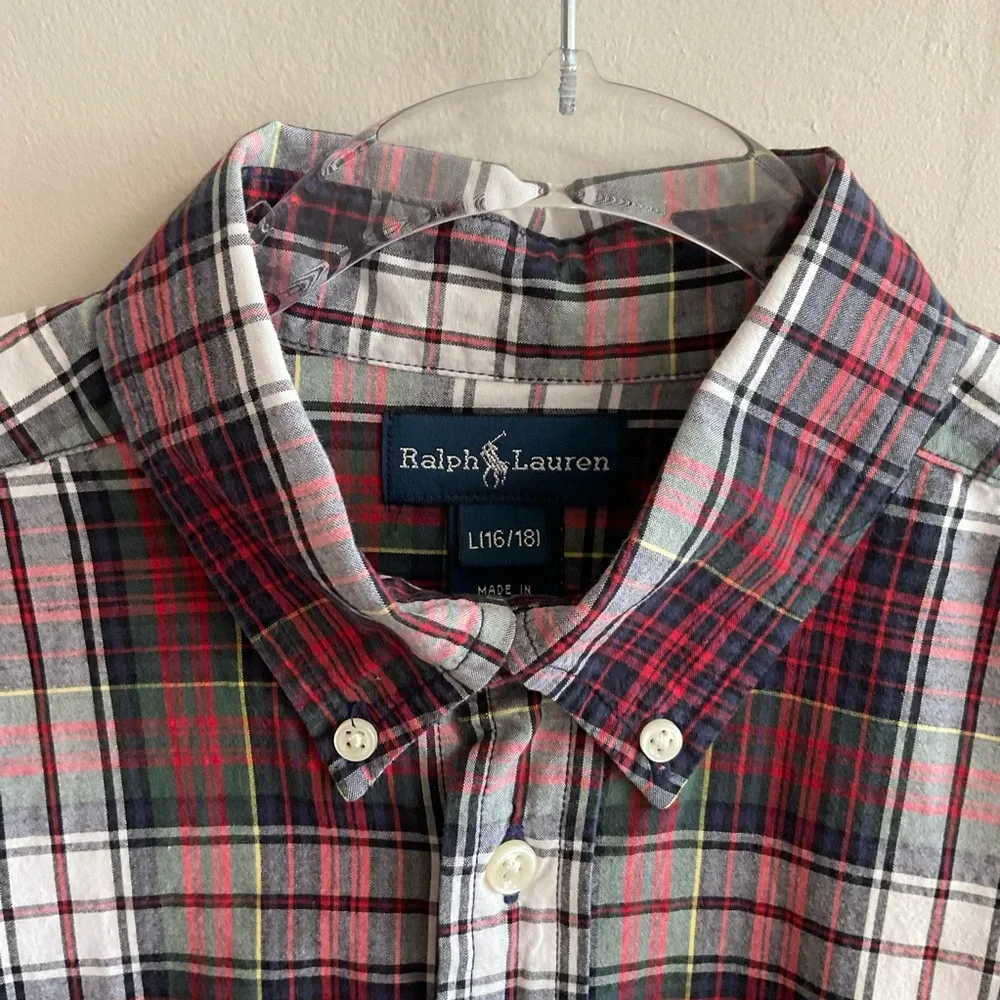 Ralph Lauren Plaid Button Down Shirt
